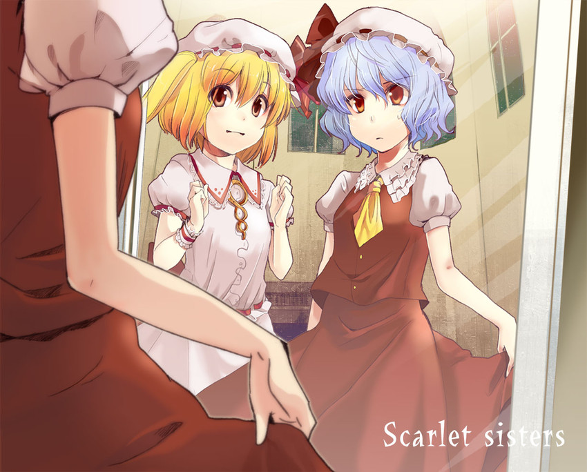 remilia scarlet and flandre scarlet (touhou) drawn by yuki_(popopo)