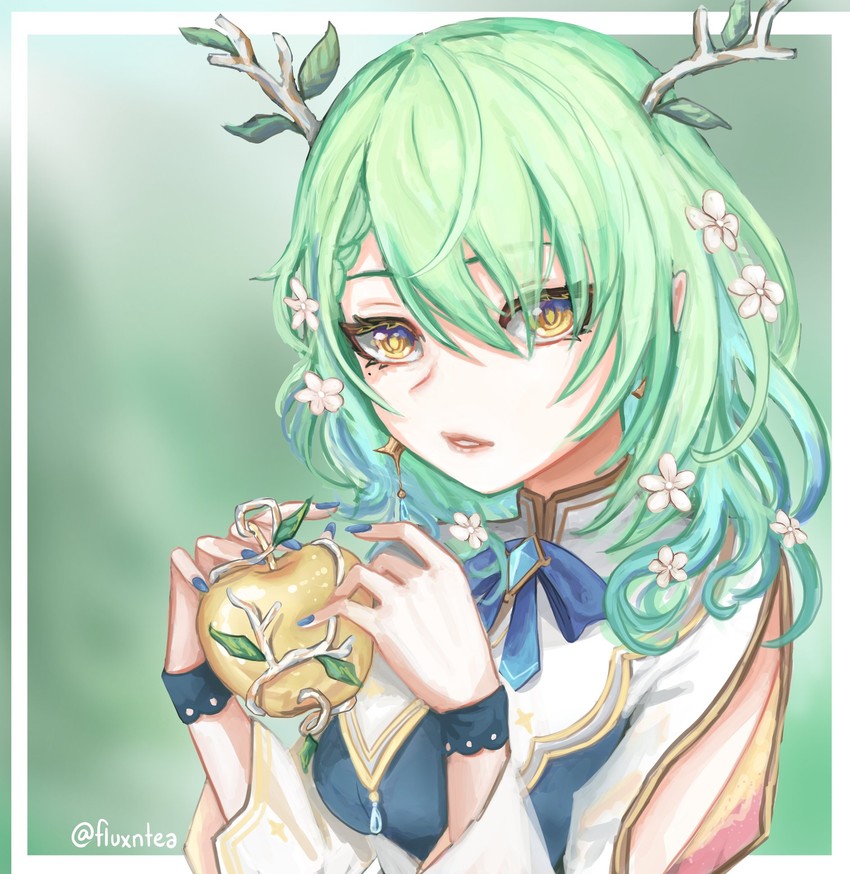 ceres fauna (hololive and 1 more) drawn by fluxntea