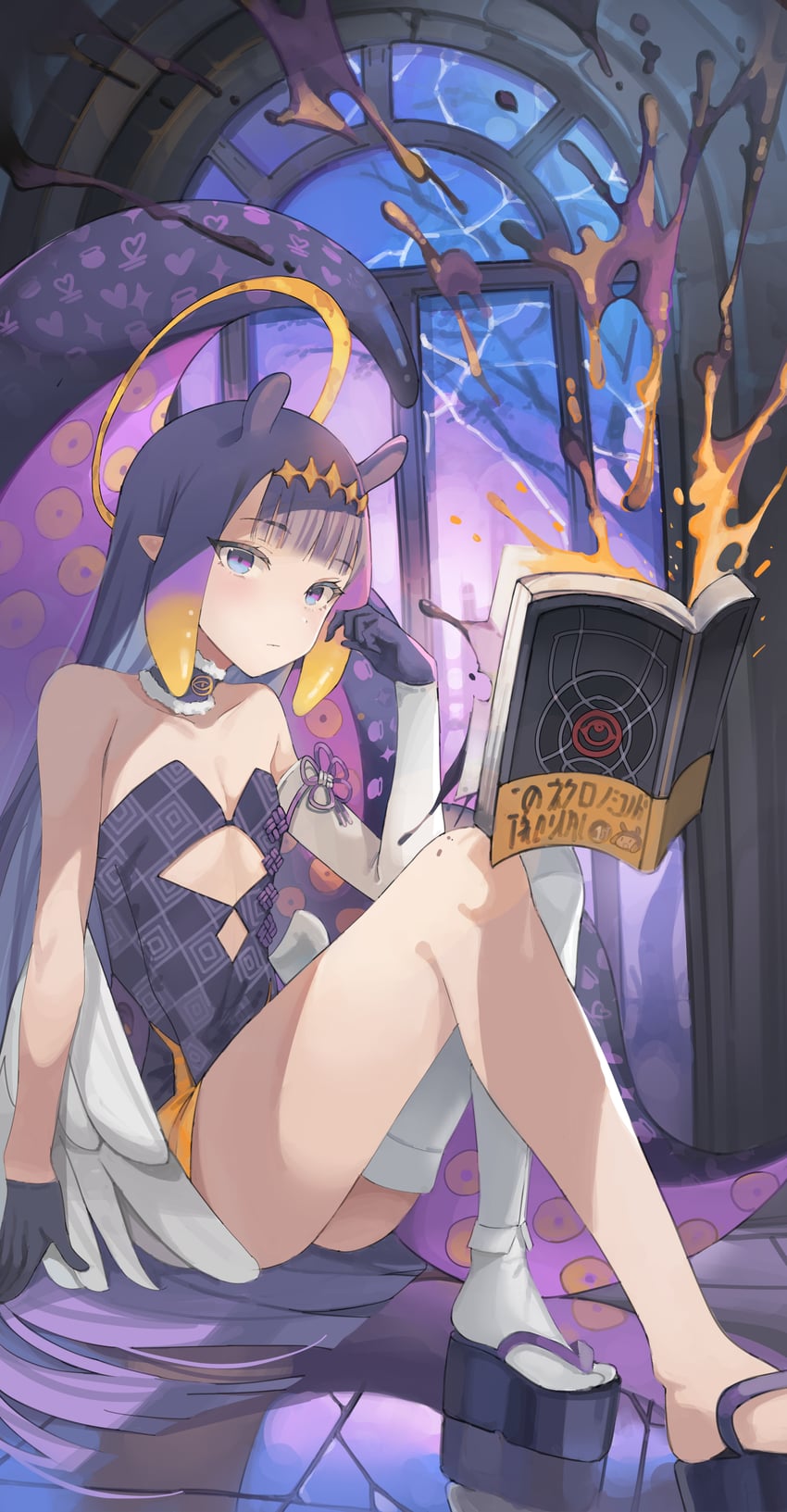 ninomae ina'nis (hololive and 1 more) drawn by mahou_io