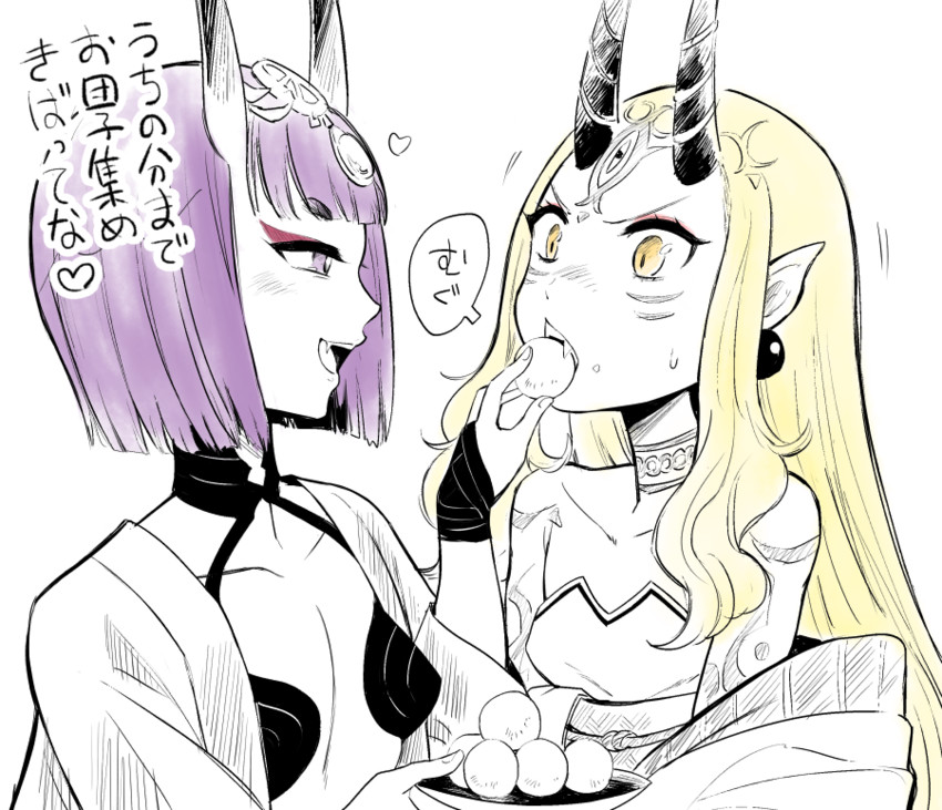 shuten douji and ibaraki douji (fate and 1 more) drawn by kanimura_ebio