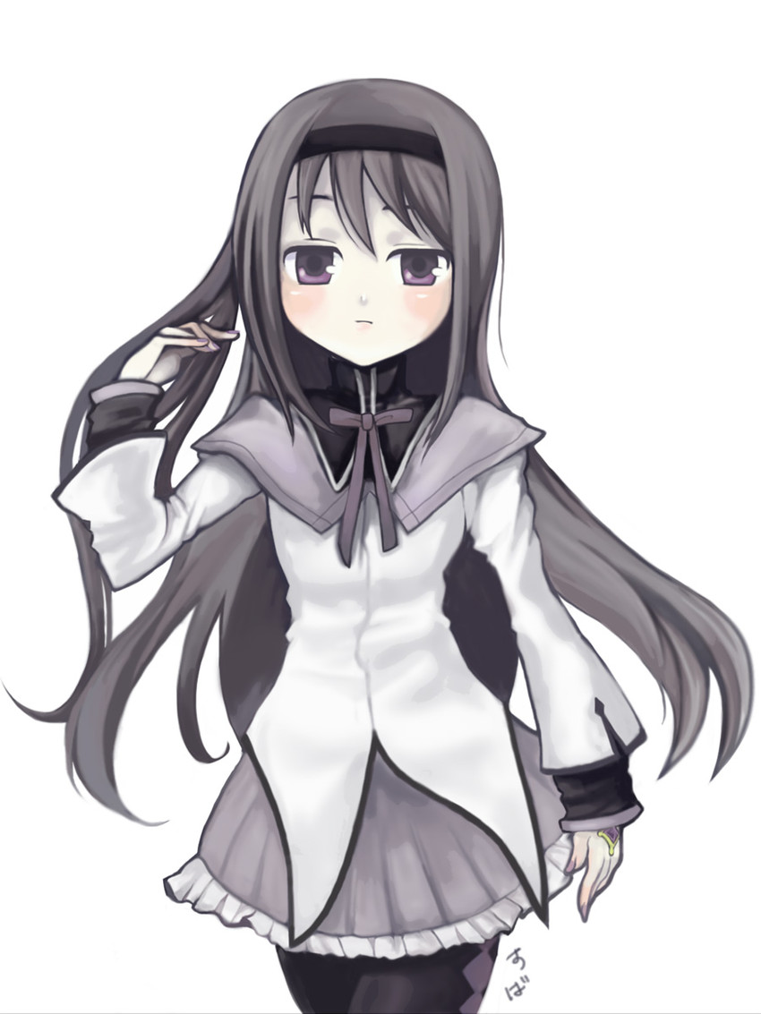 akemi homura (mahou shoujo madoka magica) drawn by suba_(bottled)