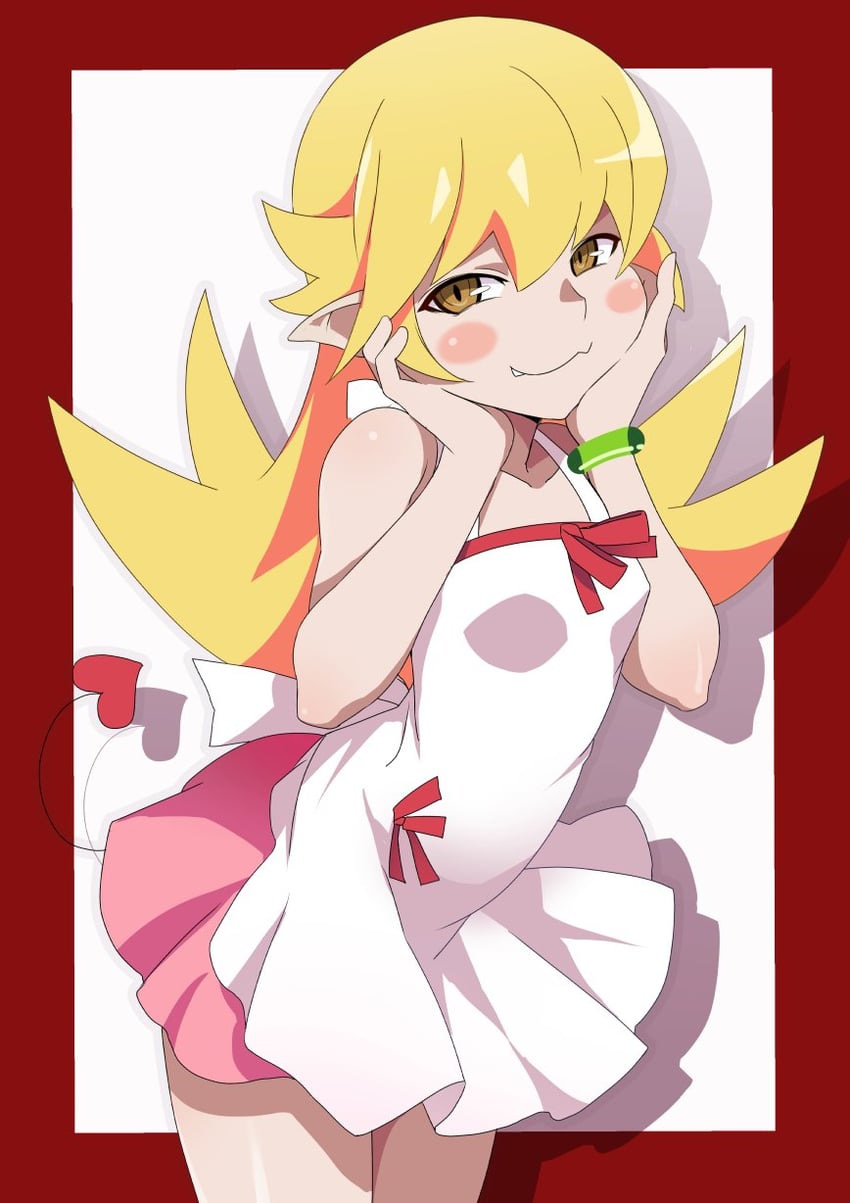oshino shinobu (monogatari and 2 more) drawn by gesugesu_ahoaho