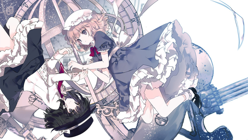usami renko and maribel hearn (touhou) drawn by cierra_(ra-bit)