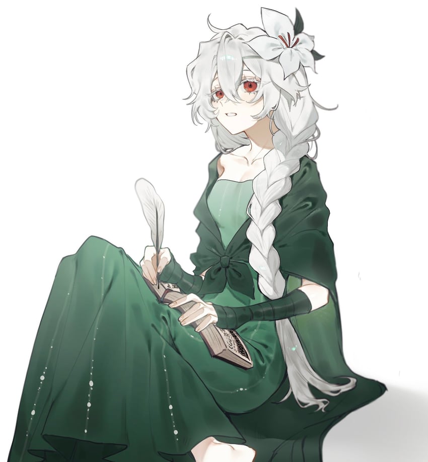 white lily cookie (cookie run and 1 more) drawn by nova_1810