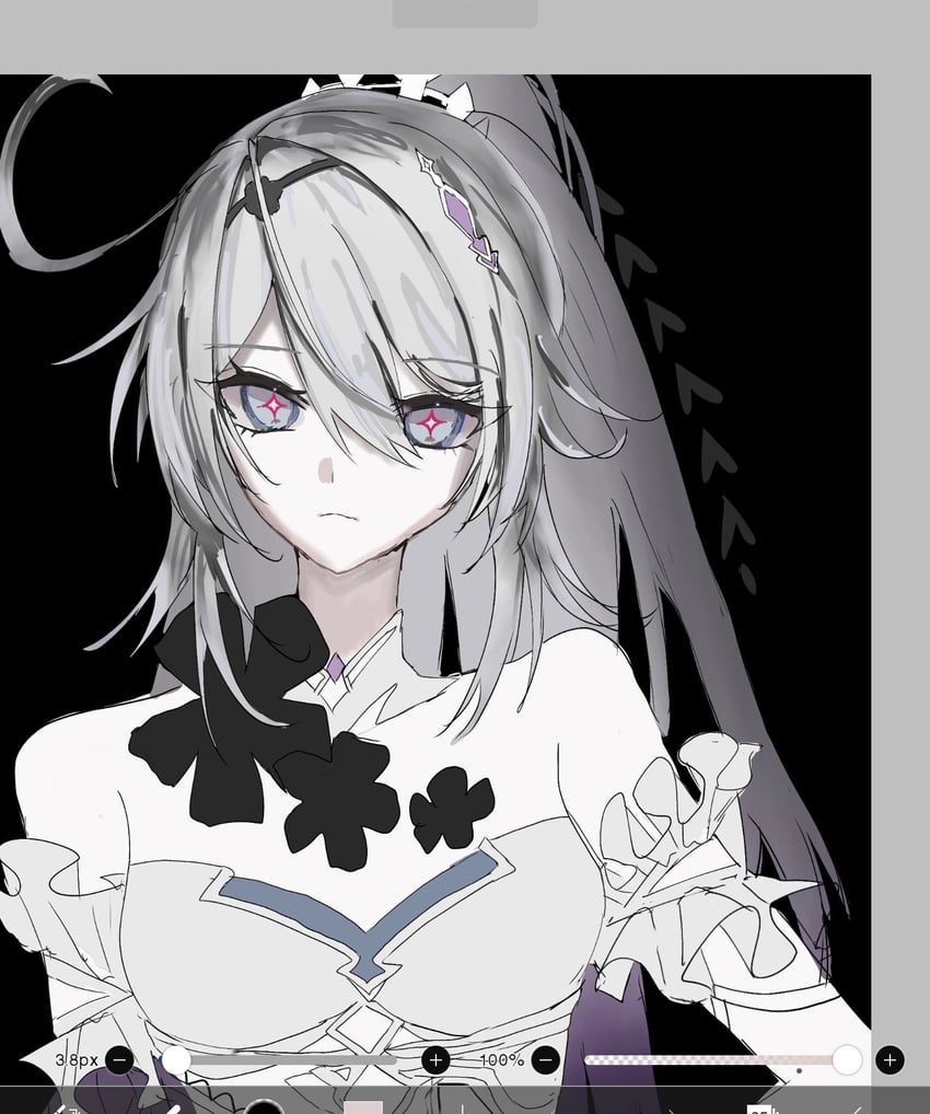 kiana kaslana (honkai and 1 more) drawn by une_xx