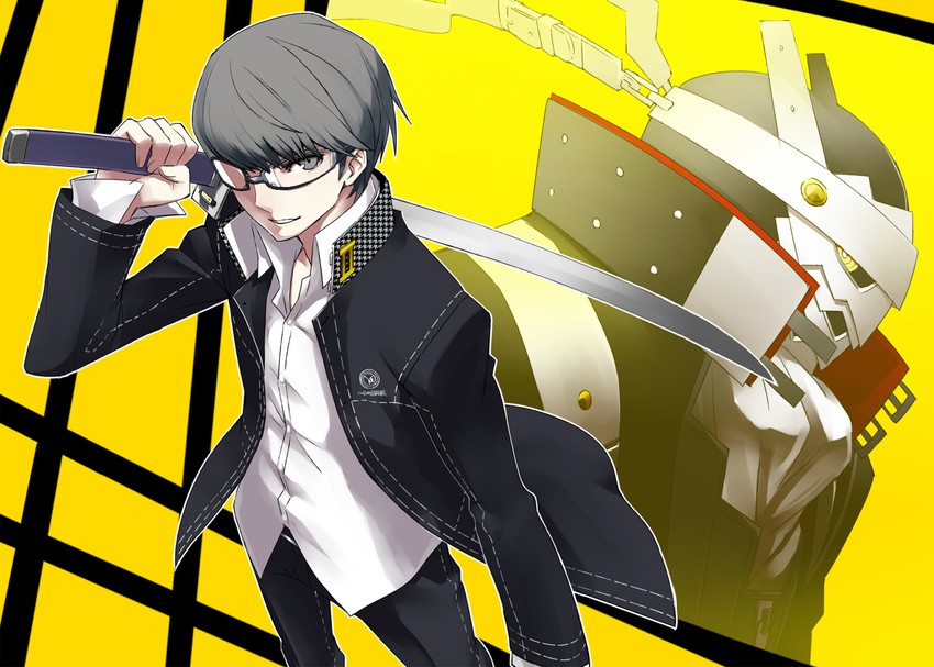 narukami yu and izanagi (persona and 1 more) drawn by chan_co