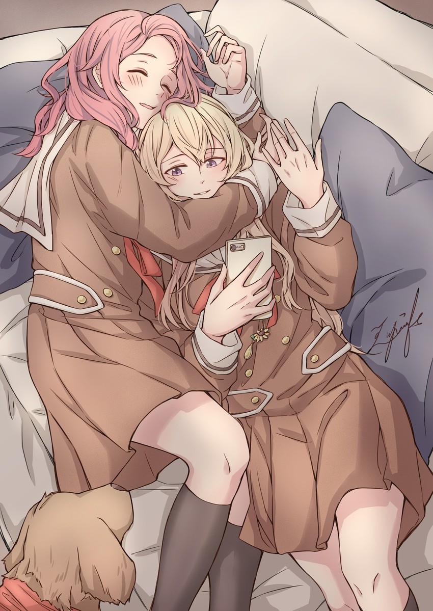 maruyama aya, shirasagi chisato, and leon (bang dream!) drawn by aiiro_bokujuu