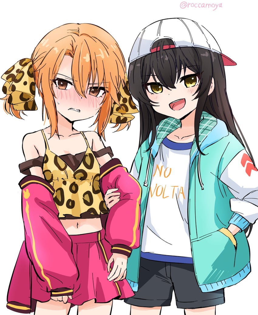 yuuki haru and matoba risa (idolmaster and 2 more) drawn by roccamoya