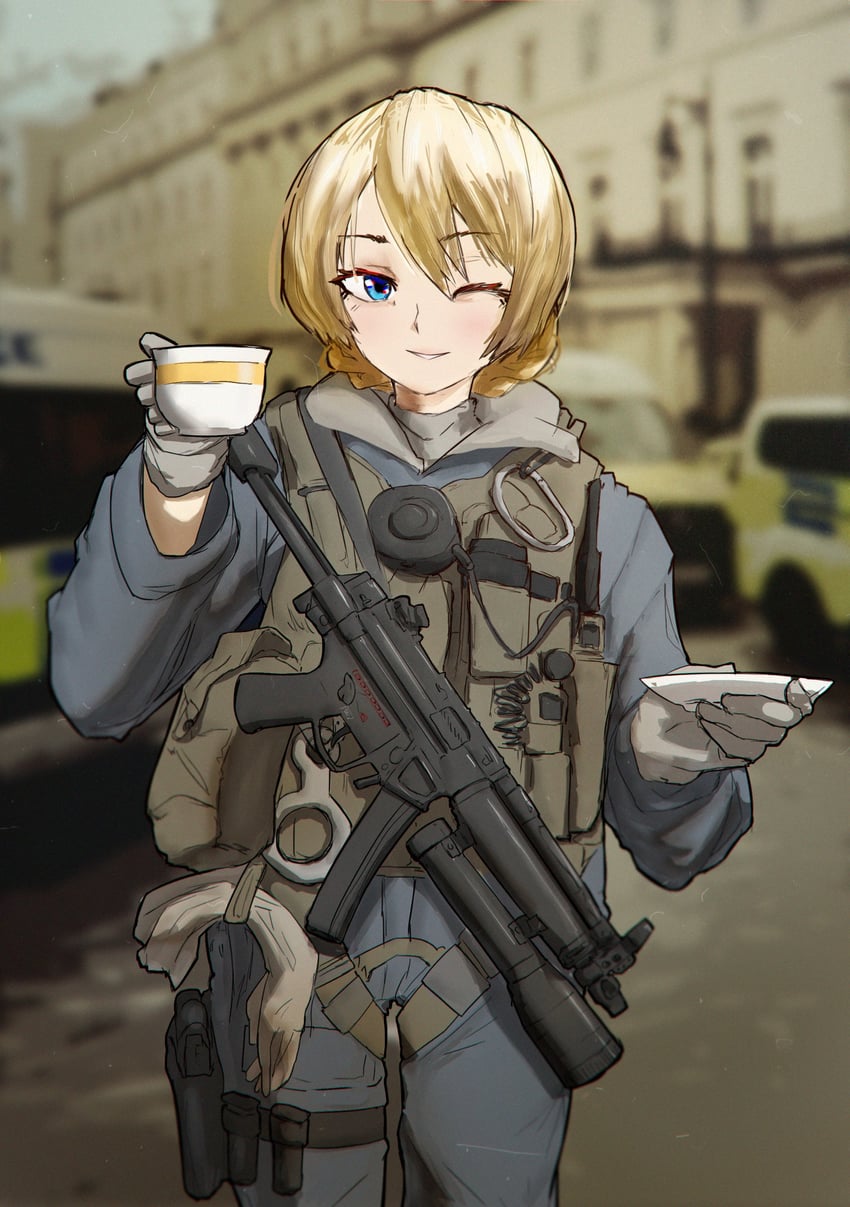 darjeeling (girls und panzer) drawn by houshou8 and van_duck_iii