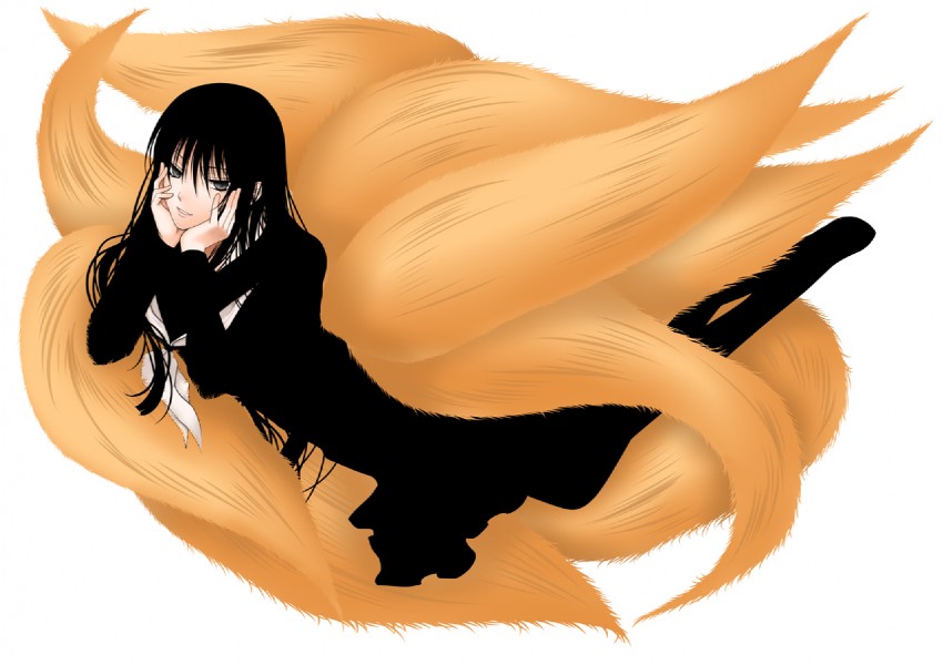 hagoromo gitsune (nurarihyon no mago) drawn by galaxy_blue