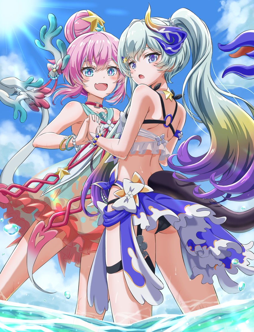 rozaliya olenyeva and liliya olenyeva (honkai and 1 more) drawn by ponnyu12