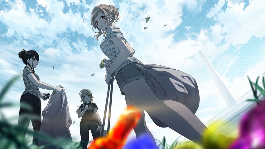 hachimiya meguru, sakuragi mano, and kazano hiori (idolmaster and 1 more)