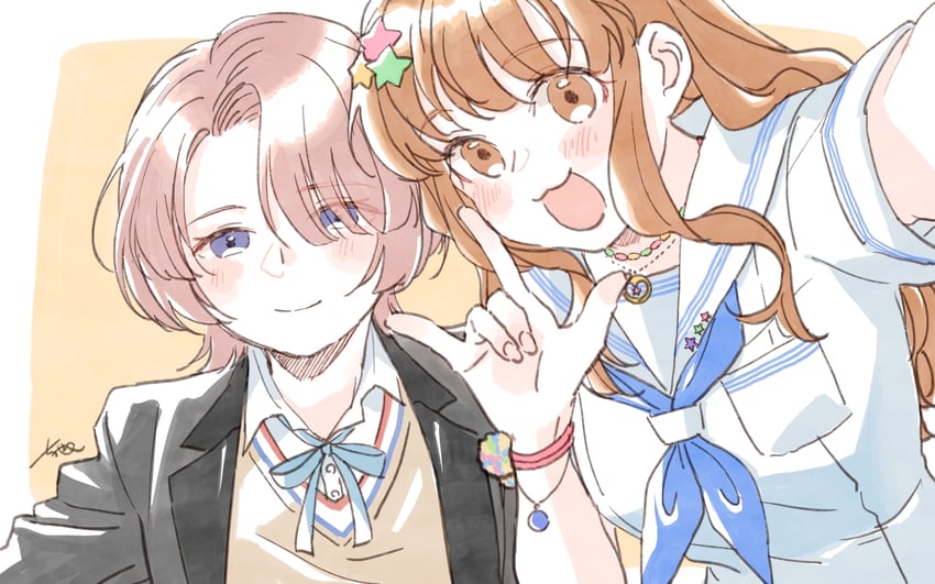 moroboshi kirari and arimura mao (idolmaster and 2 more) drawn by chanosuke