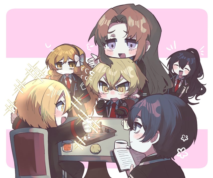 ishmael, don quixote, sinclair, yi sang, hong lu, and 1 more (project moon and 1 more) drawn by ntsuhg