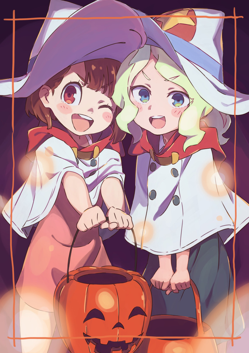 kagari atsuko and diana cavendish (little witch academia) drawn by tama_(tama-s)