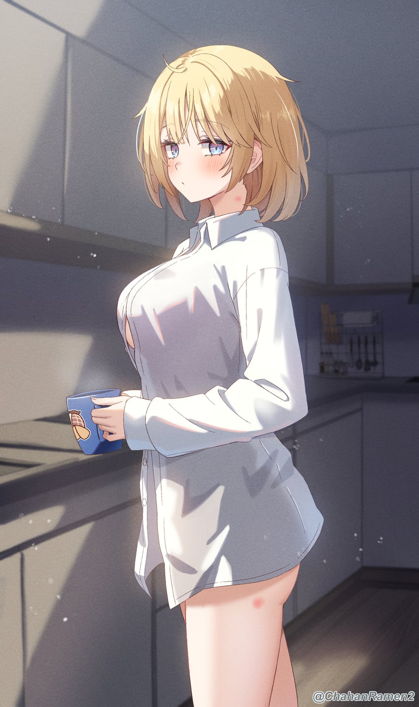 watson amelia (hololive and 1 more) drawn by chahanramen