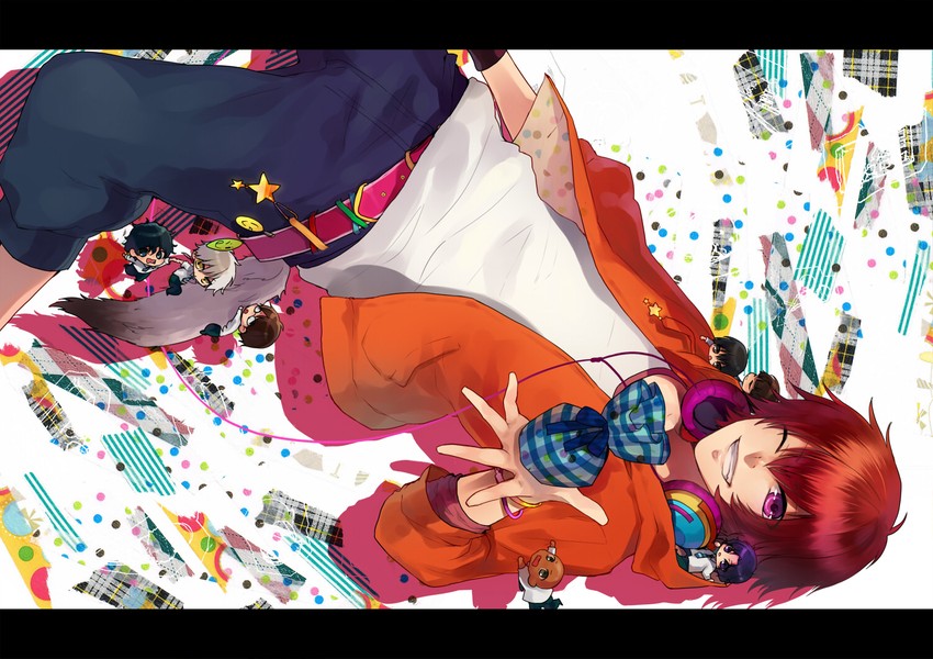 yukimura seiichi, niou masaharu, yagyuu hiroshi, kirihara akaya, marui bunta, and 3 more (tennis no ouji-sama) drawn by juuya