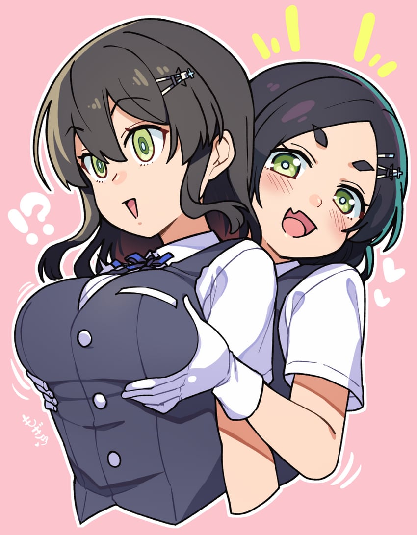 kuroshio and oyashio (kantai collection) drawn by taketora_suzume