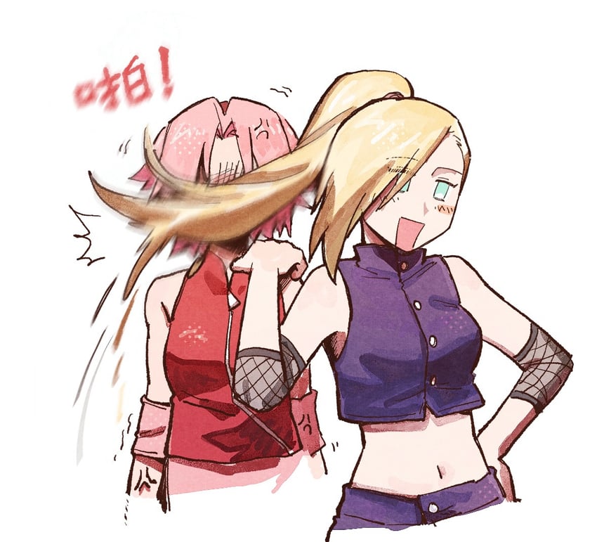 haruno sakura and yamanaka ino (naruto and 1 more) drawn by 79x_(ox79xo)