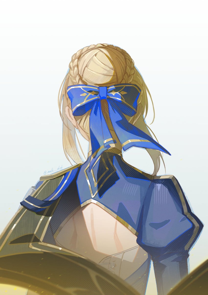 artoria pendragon and saber (fate and 4 more) drawn by milkbean