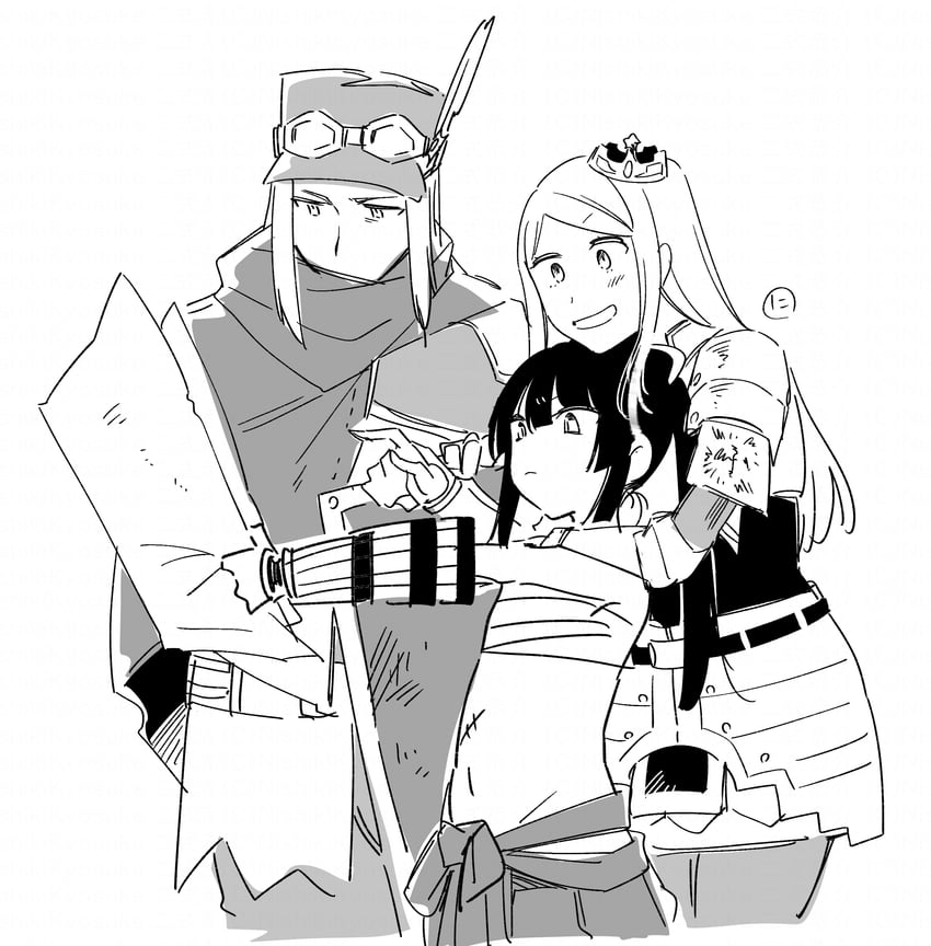 bushidou, paladin, bushidou 2, paladin 2, ranger, and 1 more (sekaiju no meikyuu) drawn by nikki_kyousuke