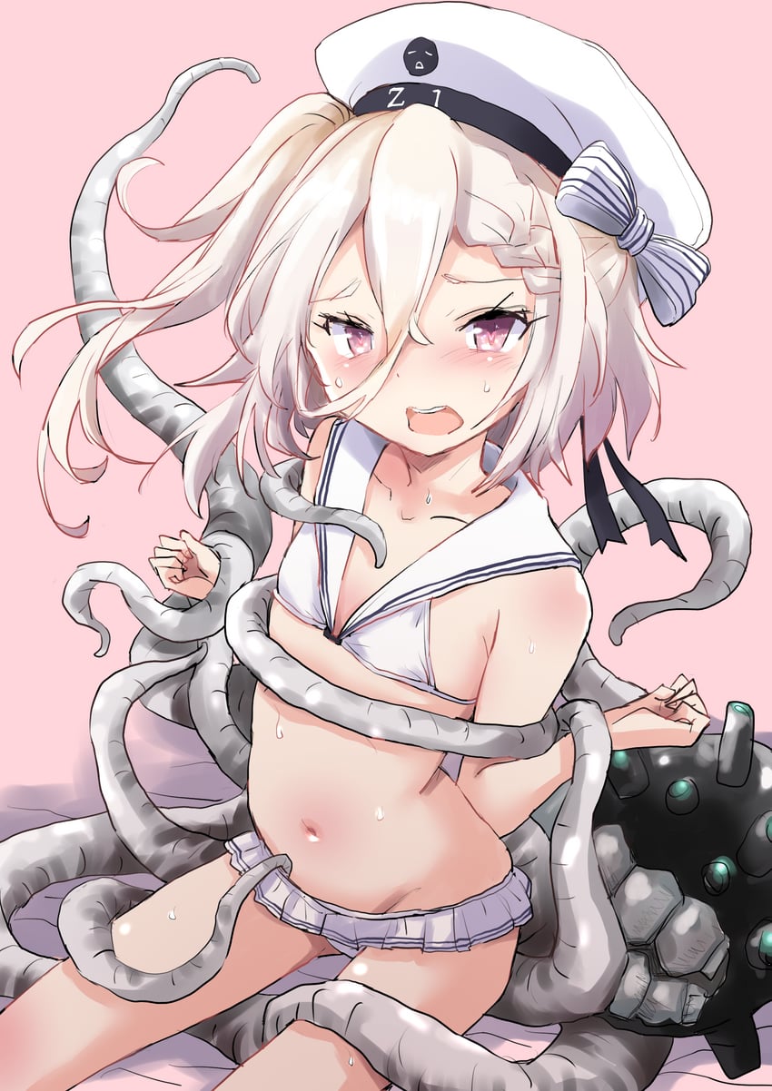 enemy naval mine and z1 leberecht maass (kantai collection and 1 more) drawn by fuji_(pixiv24804665)