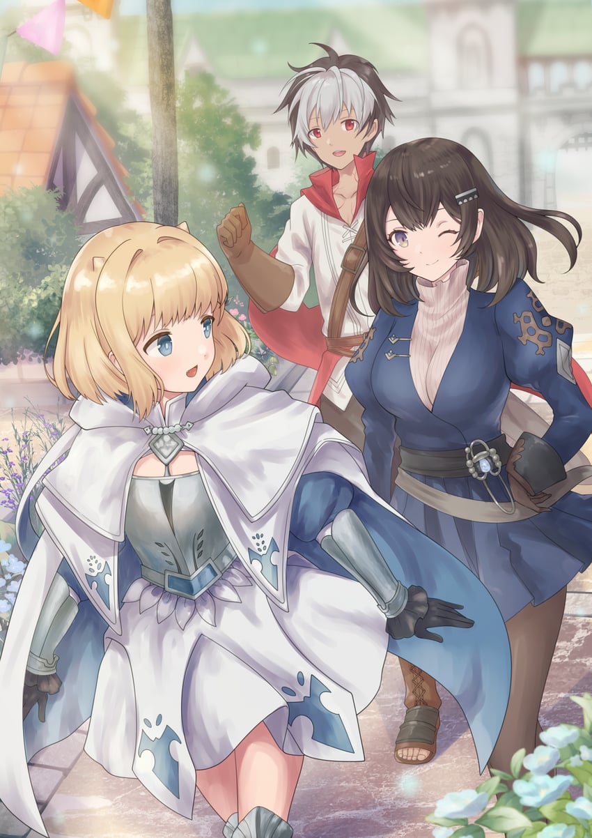 justia, scheherazade, and lathel (brown dust and 1 more) drawn by marian_oekaki