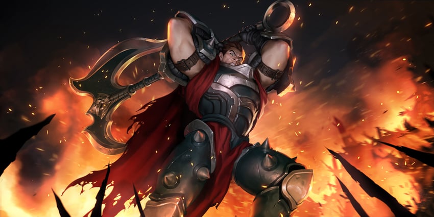 darius (league of legends and 1 more) drawn by sixmorevodka