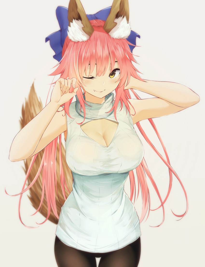 tamamo and tamamo no mae (fate and 2 more) drawn by nepu_ka