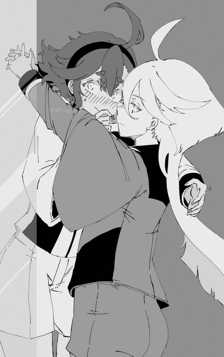 suletta mercury and miorine rembran (gundam and 1 more) drawn by citron80citron