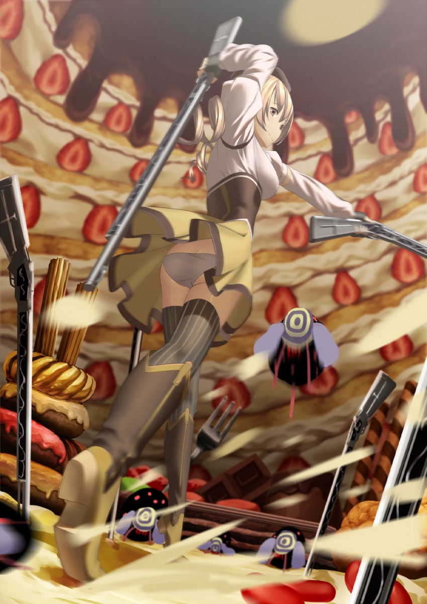 tomoe mami and pyotr (mahou shoujo madoka magica) drawn by izumi_sai