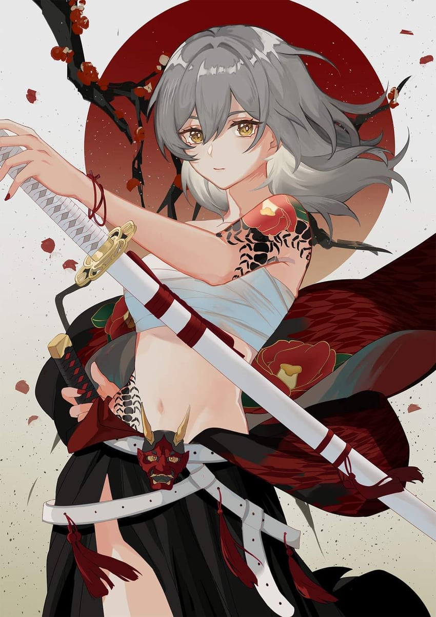 trailblazer and stelle (honkai and 1 more) drawn by xnoahru