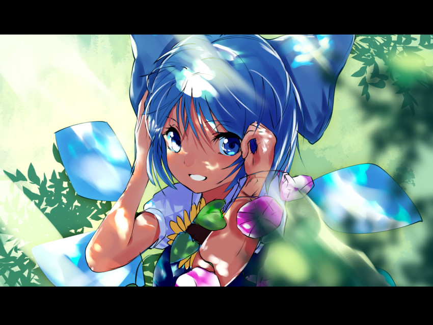 cirno and tanned cirno (touhou and 1 more) drawn by asuzemu