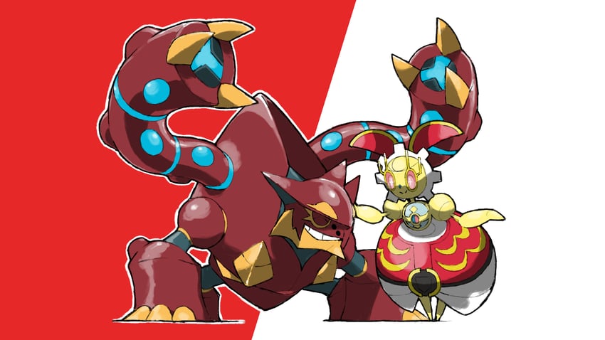 magearna and volcanion (pokemon and 2 more) drawn by blacknirrow