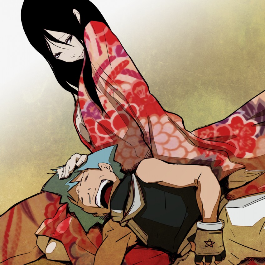nakatsukasa tsubaki and black star (soul eater) drawn by gassun