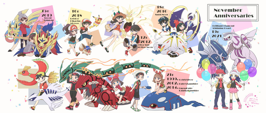 pikachu, dawn, may, gloria, eevee, and 21 more (pokemon and 8 more) drawn by cocoloco