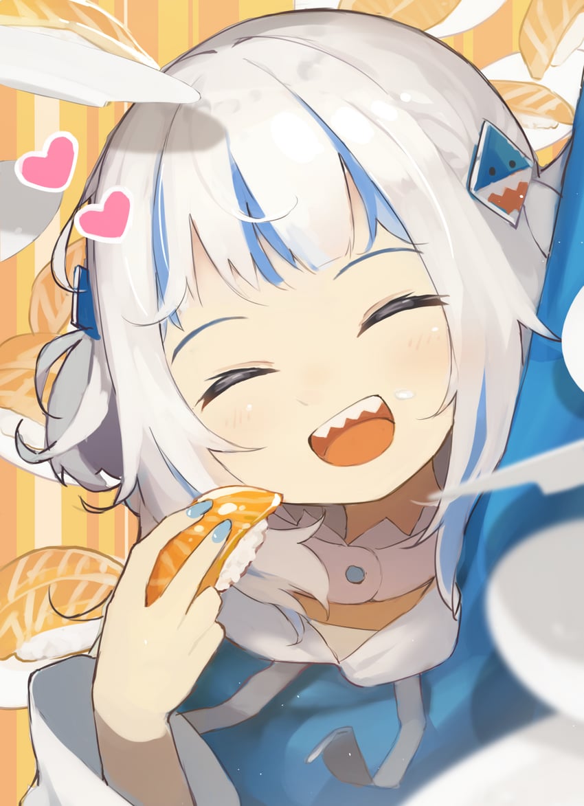 gawr gura (hololive and 1 more) drawn by harufude