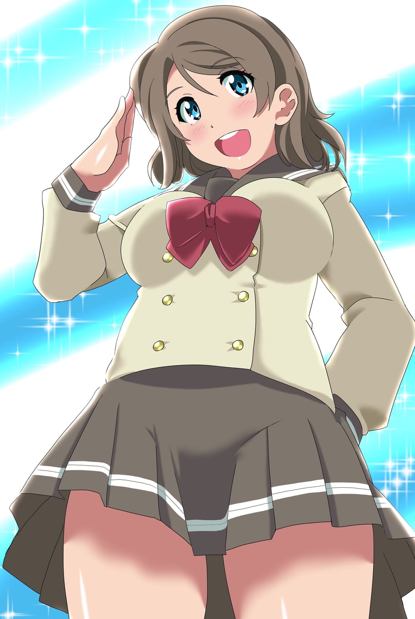 watanabe you (love live! and 1 more) drawn by supudere_(doki2sdale)