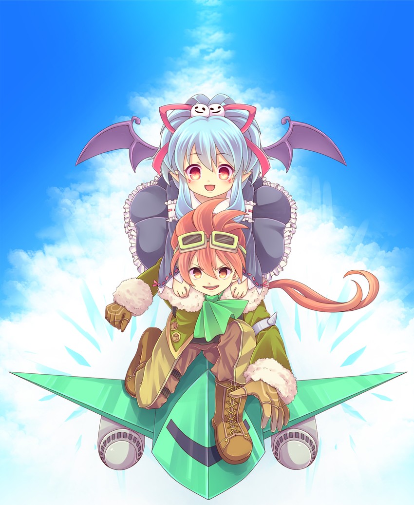 alwen du moonbria and ragna valentine (zwei!! and 1 more) drawn by makosuke