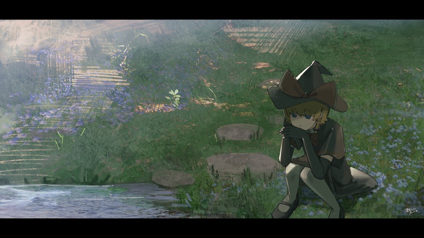 kirisame marisa and meguru (touhou and 1 more) drawn by noukou_tonkotsu_korokke