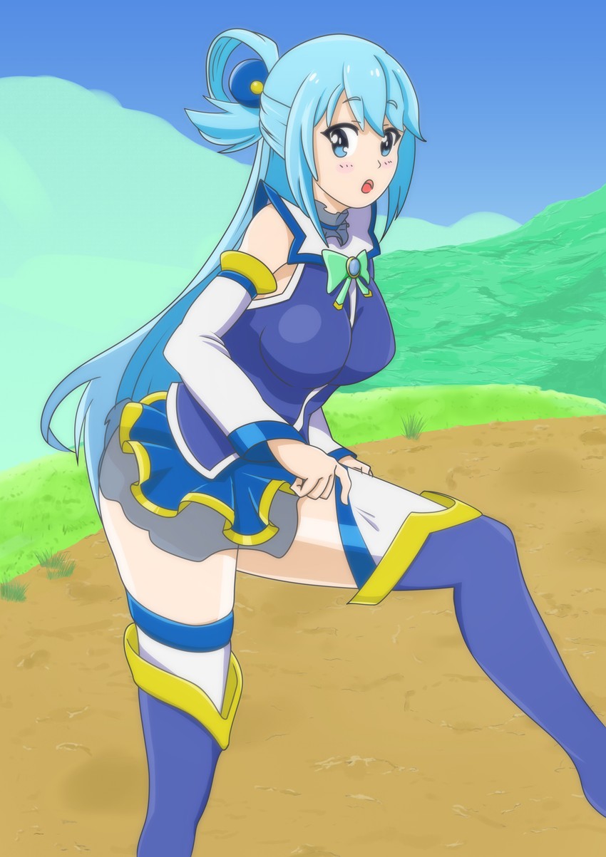 aqua (kono subarashii sekai ni shukufuku wo!) drawn by kaaaaaz