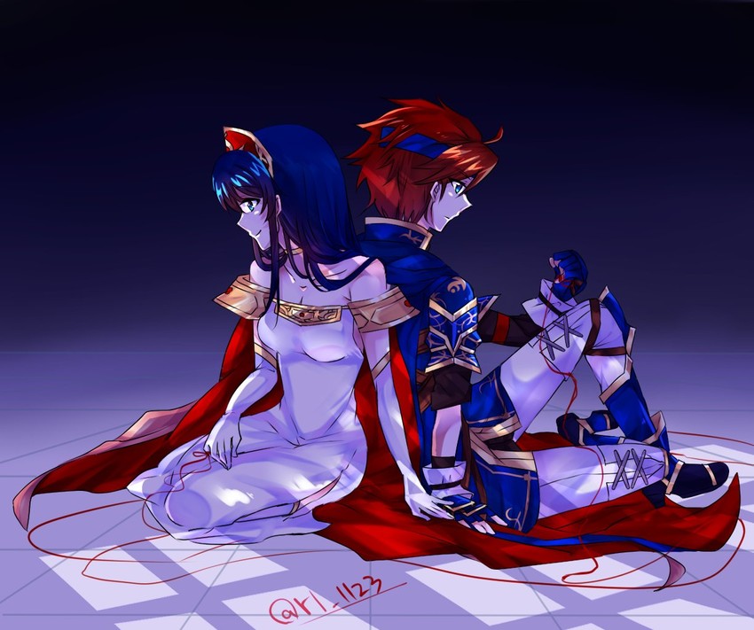 roy and lilina (fire emblem and 2 more) drawn by sana_(enjoy-yourlifewithme)