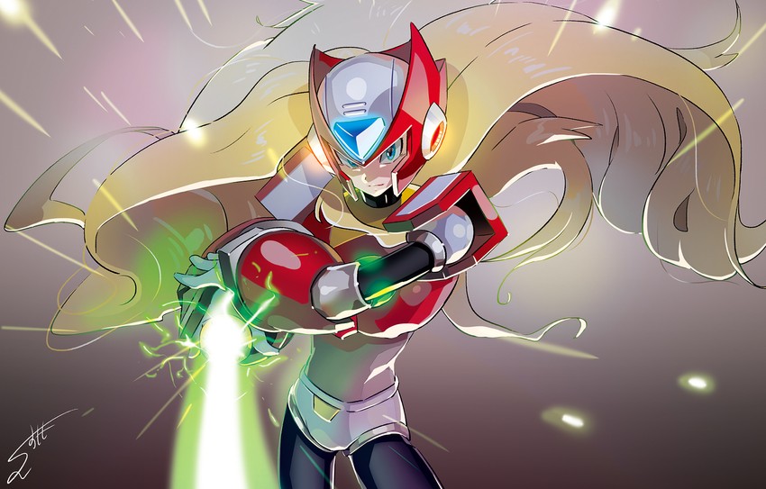 zero (mega man and 1 more) drawn by sumomo