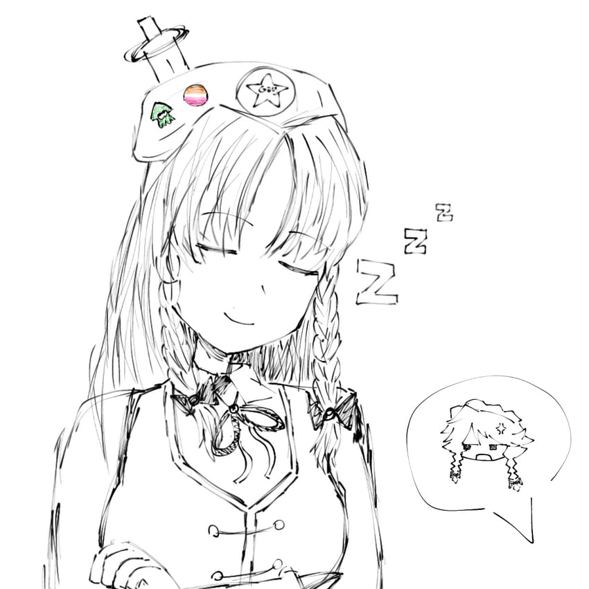 izayoi sakuya and hong meiling (touhou and 1 more) drawn by yakumoyatzuki