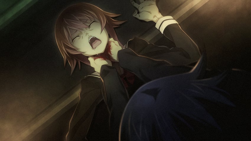 onoe serika and miyashiro takuru (chaos;child) drawn by sasaki_mutsumi