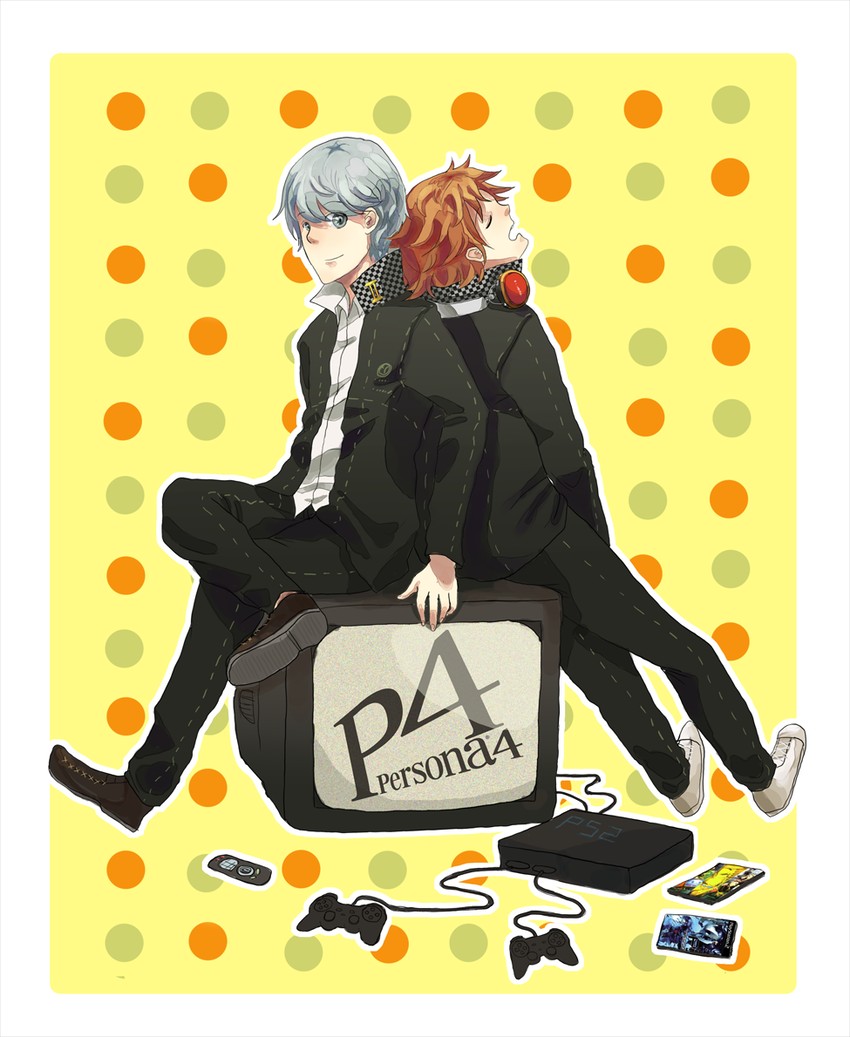 narukami yu and hanamura yousuke (persona and 1 more) drawn by nilam_sari