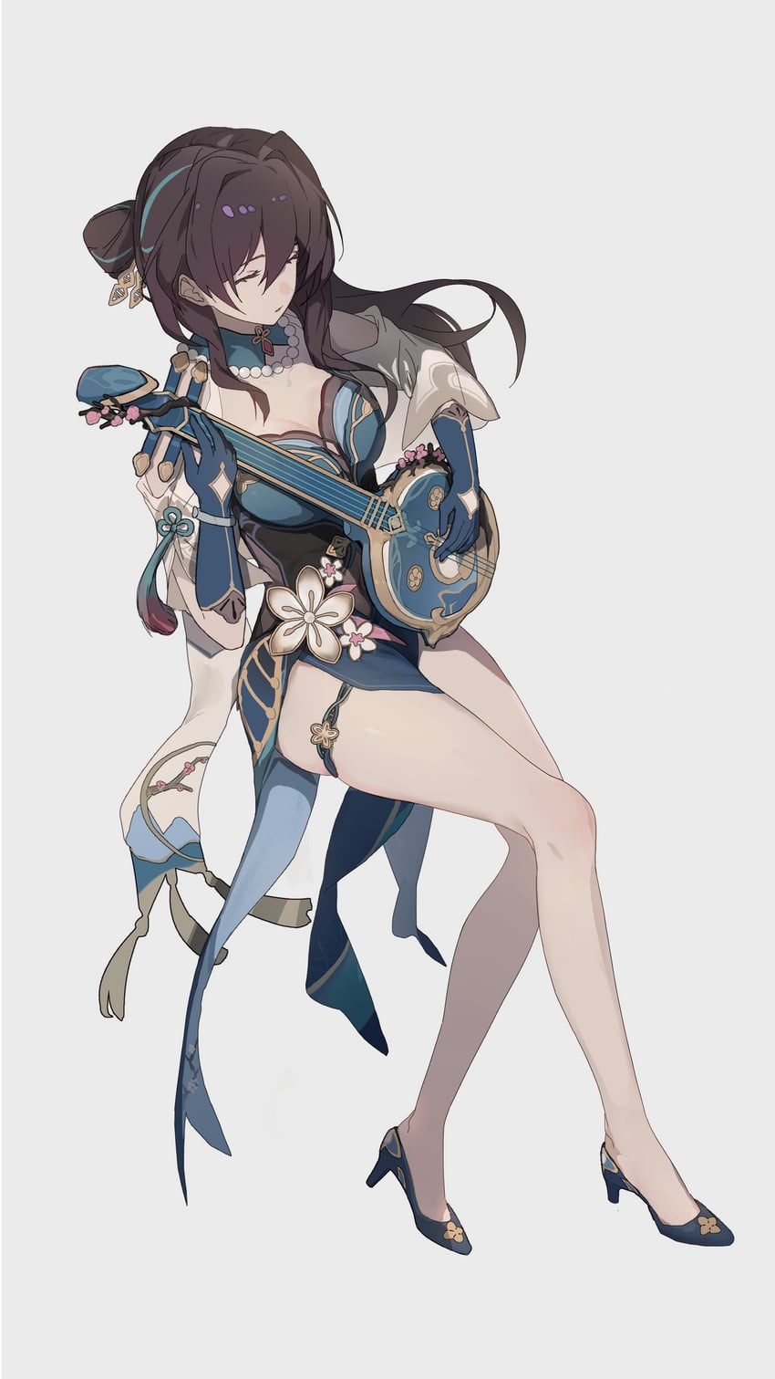 ruan mei (honkai and 1 more) drawn by nyu_aro