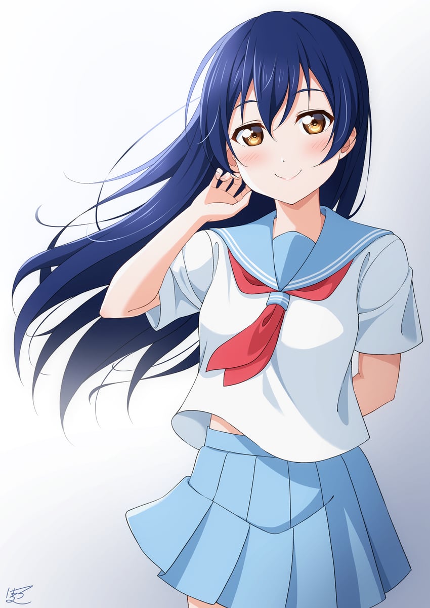 sonoda umi (love live! and 1 more) drawn by haruharo_(haruharo_7315)
