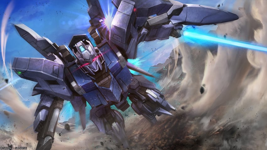 delta plus (gundam and 3 more) drawn by tenjin_hidetaka