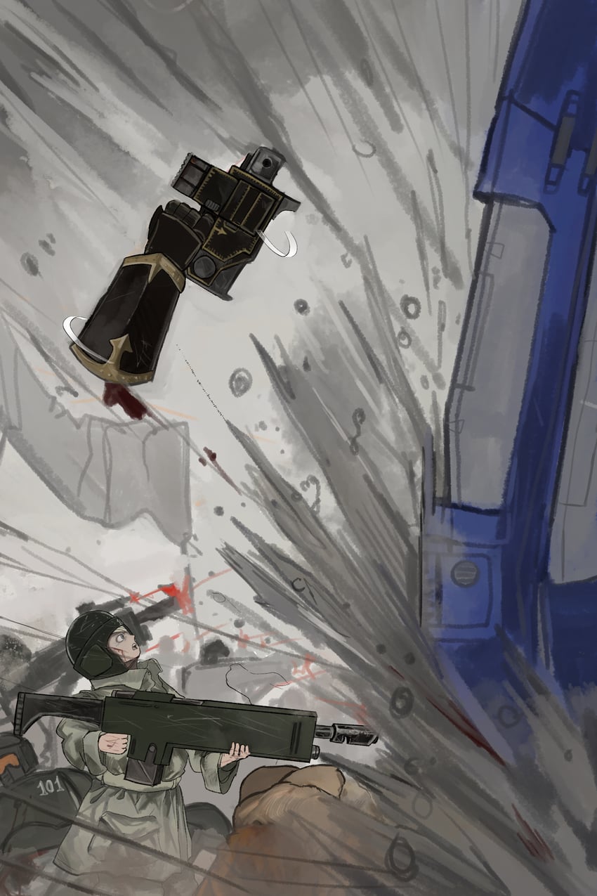 adeptus astartes, astra militarum, and chaos space marine (warhammer 40k) drawn by kkghost_tv